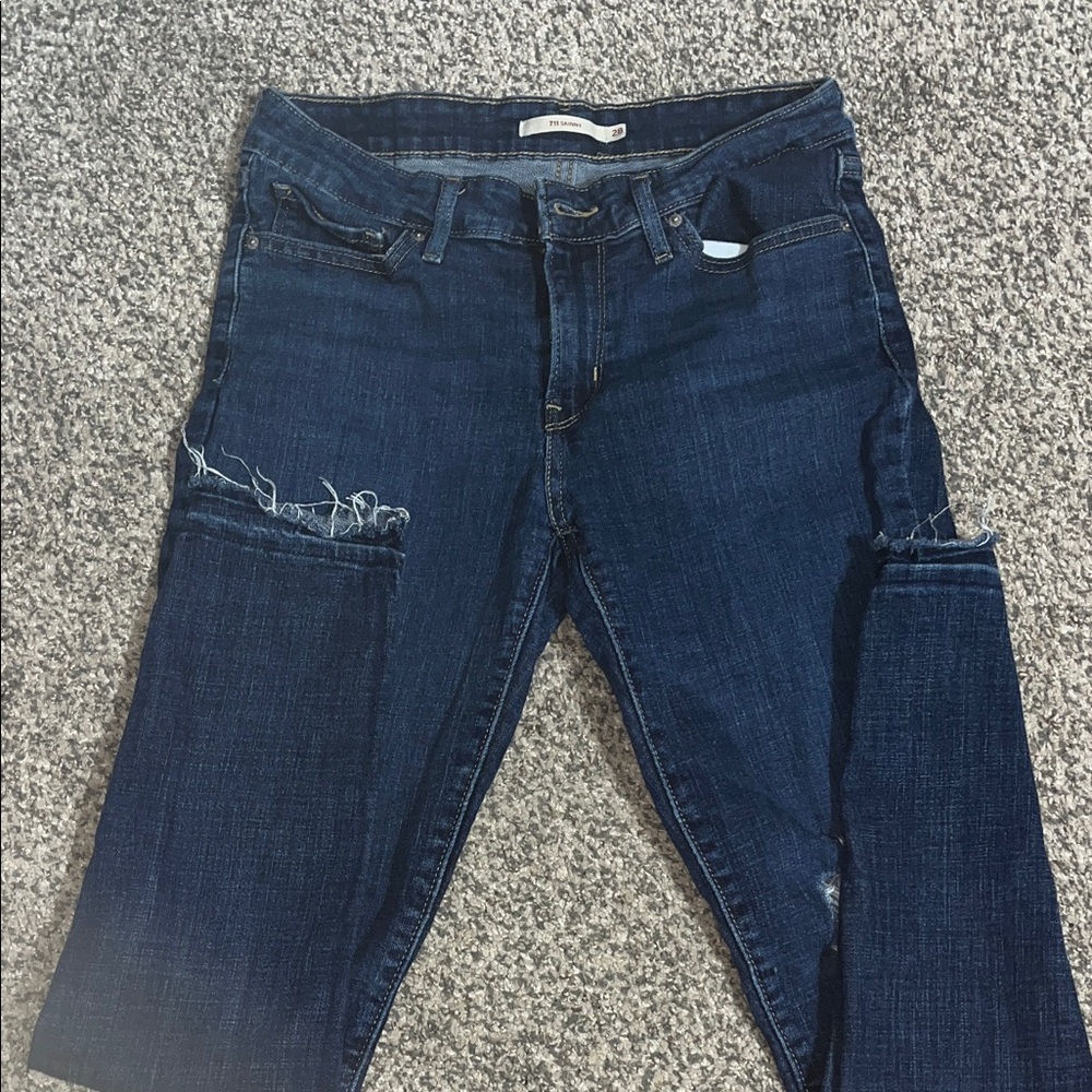 Classic Dark Blue Skinny Jeans